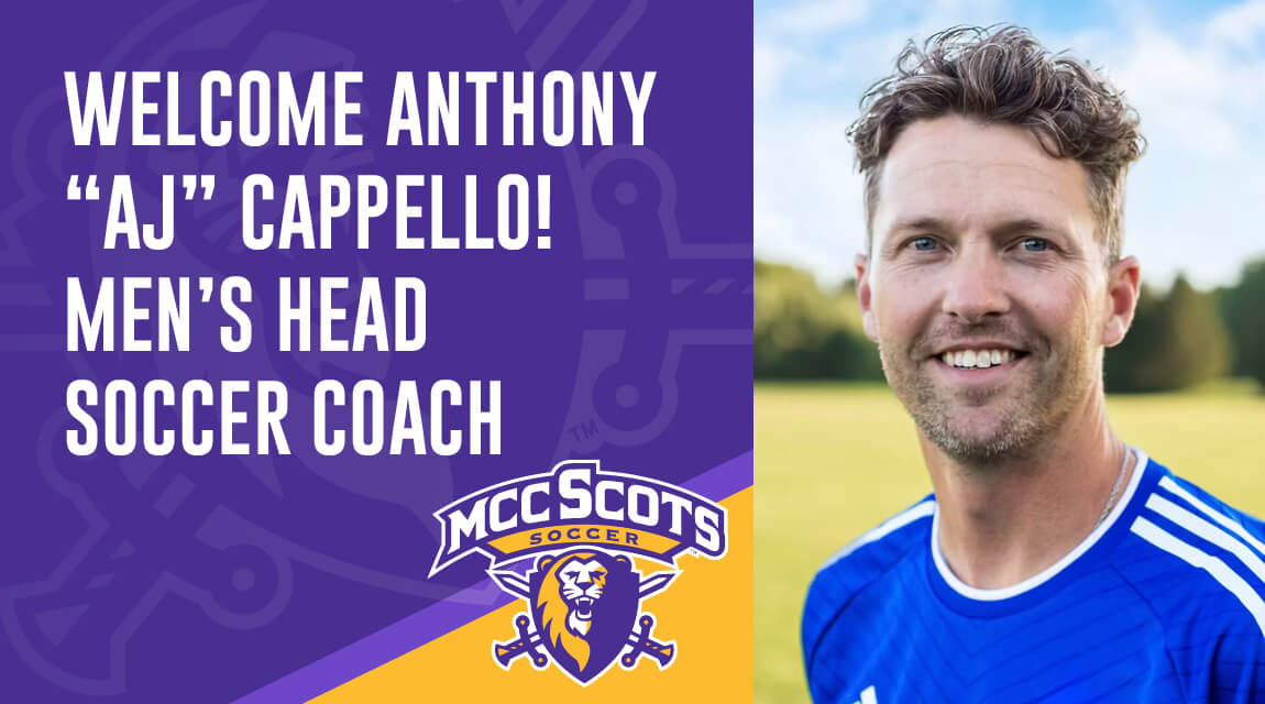 Welcome Anthony "AJ" Cappello, Men's Head Soccer Coach